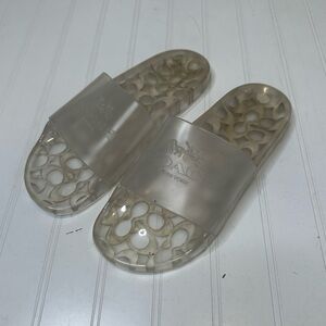 Coach jelly shoes women’s 9 clear designer